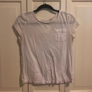 White lace summer top